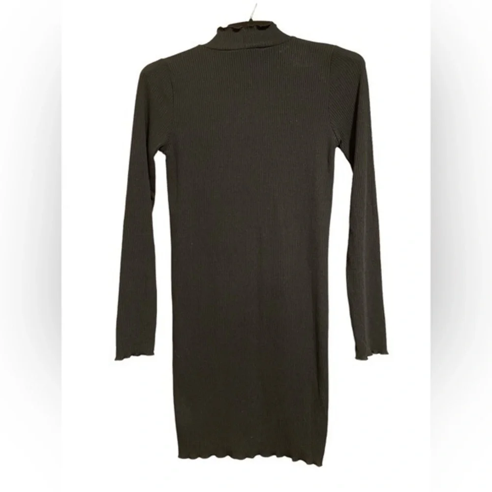 Sparkz Copenhagen Rachel Mini Dress Turtleneck Ribbed Black Medium‎ Whimsigoth